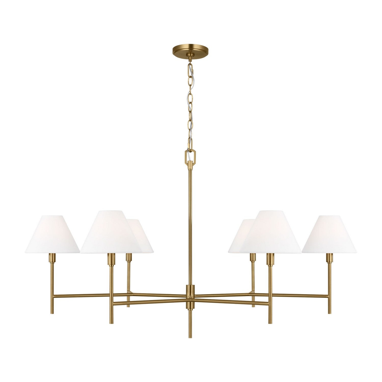 Visual Comfort Studio - CC1786BBS - Six Light Chandelier - Ridgewood - Burnished Brass