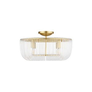 Visual Comfort Studio - CF1144BBS - Four Light Flush Mount - Pierce - Burnished Brass