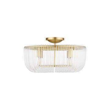 Visual Comfort Studio - CF1144BBS - Four Light Flush Mount - Pierce - Burnished Brass