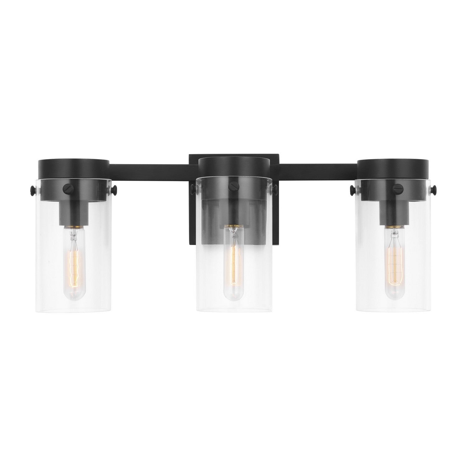 Visual Comfort Studio - CW1003AI - Three Light Vanity - Garrett - Aged Iron