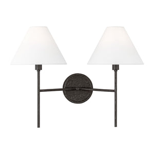 Visual Comfort Studio - CW1382AI - Two Light Wall Sconce - Ridgewood - Aged Iron