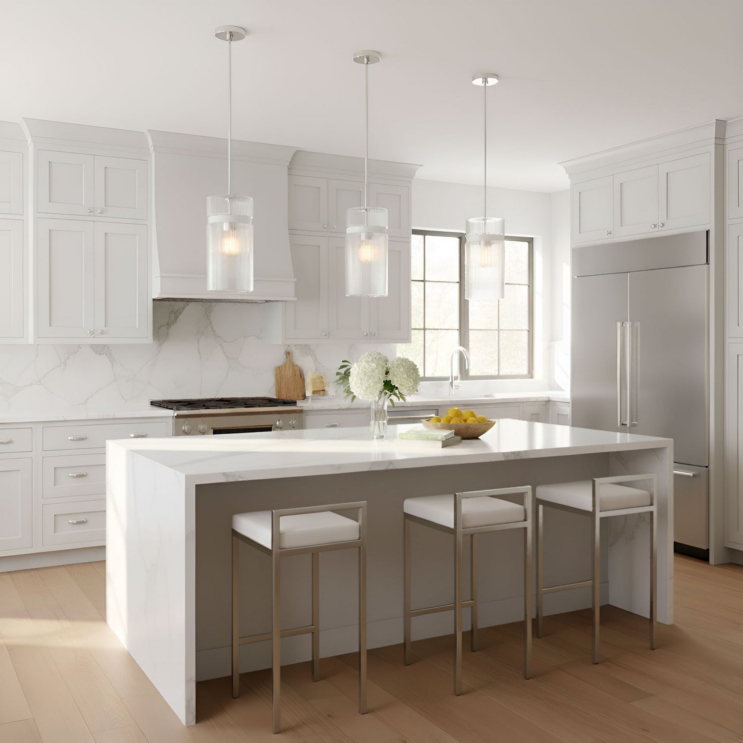 Visual Comfort Studio - DJP1211BS - One Light Pendant - Liouet - Brushed Nickel