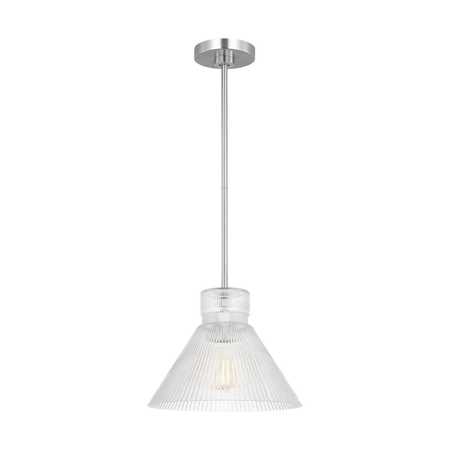Visual Comfort Studio - DJP1221BS - One Light Pendant - Liouet - Brushed Nickel