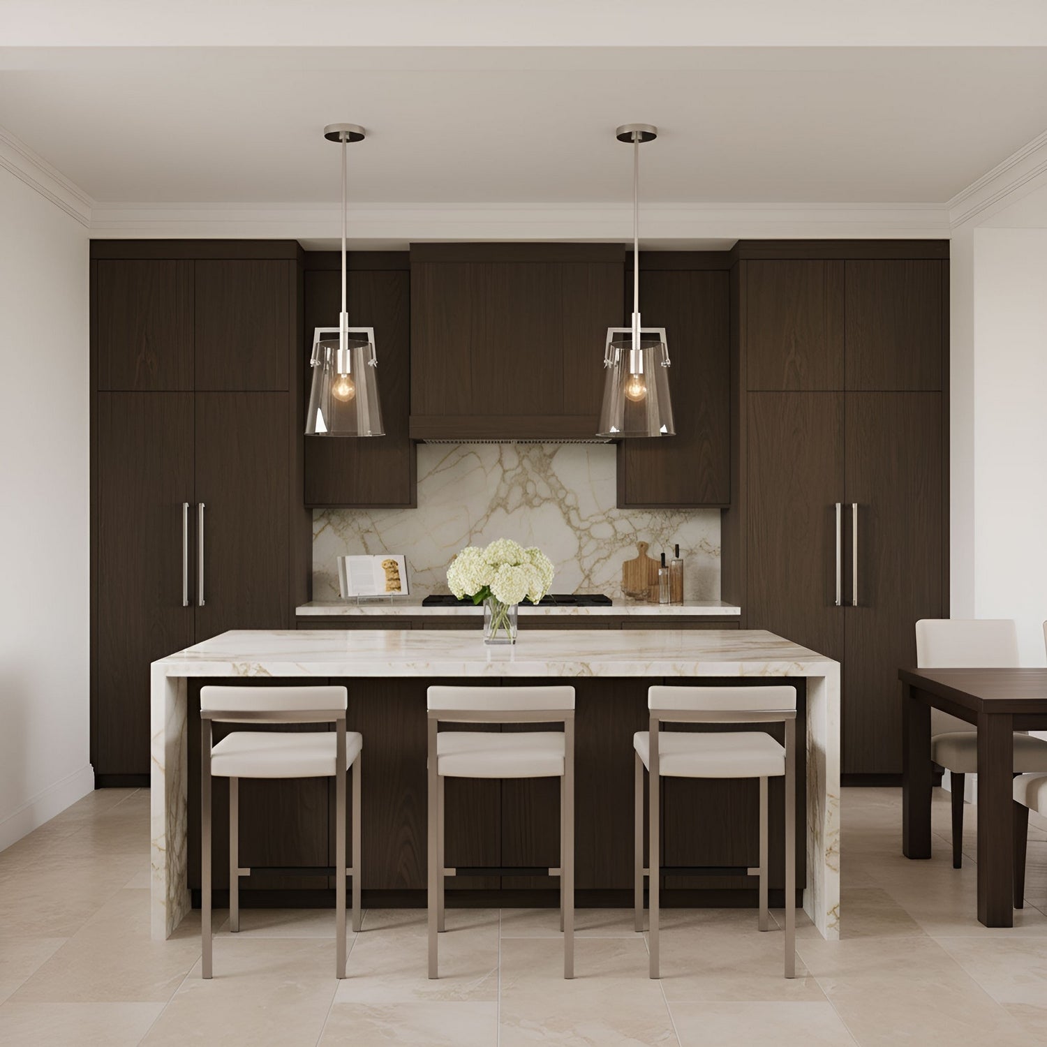 Visual Comfort Studio - DJP1261BS - One Light Pendant - Crofton - Brushed Nickel