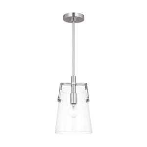 Visual Comfort Studio - DJP1261BS - One Light Pendant - Crofton - Brushed Nickel
