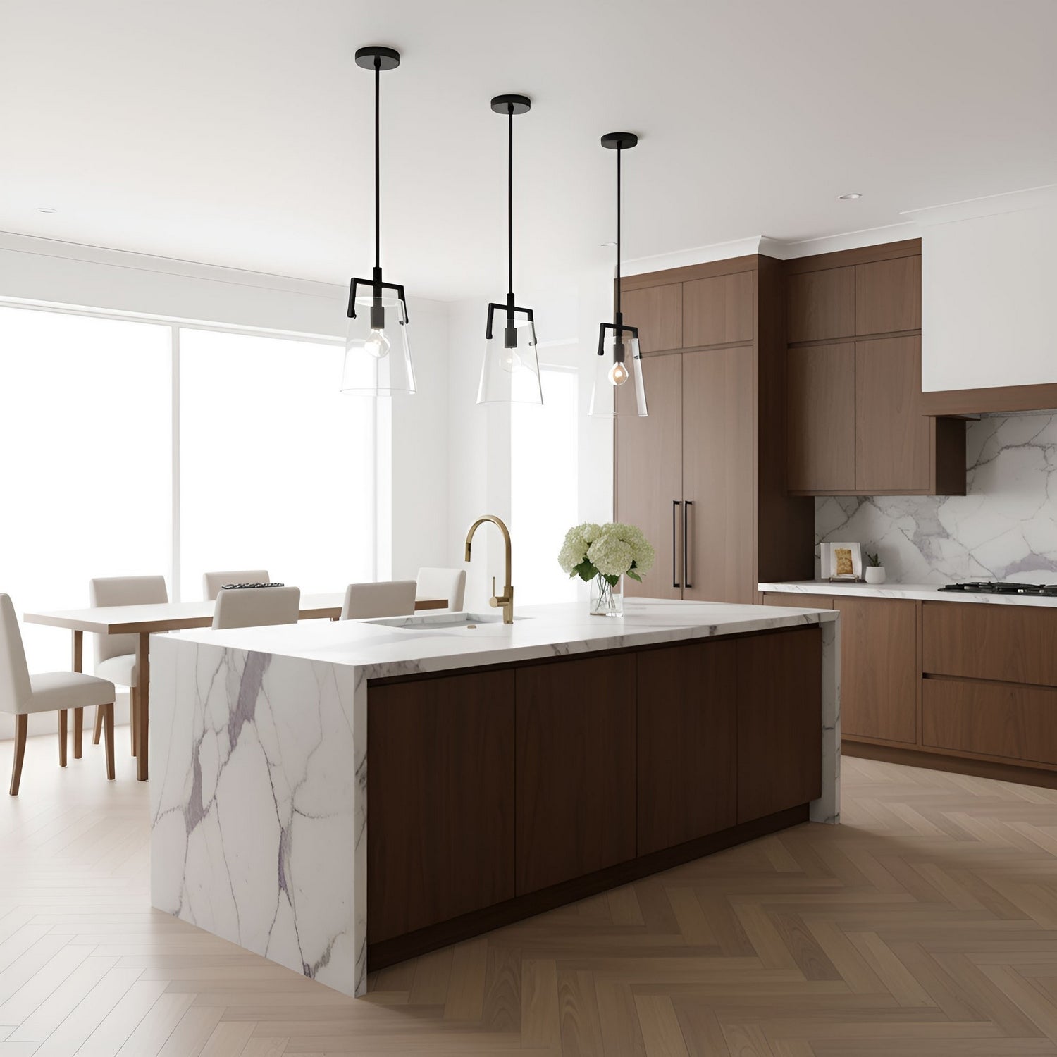 Visual Comfort Studio - DJP1261MBK - One Light Pendant - Crofton - Midnight Black