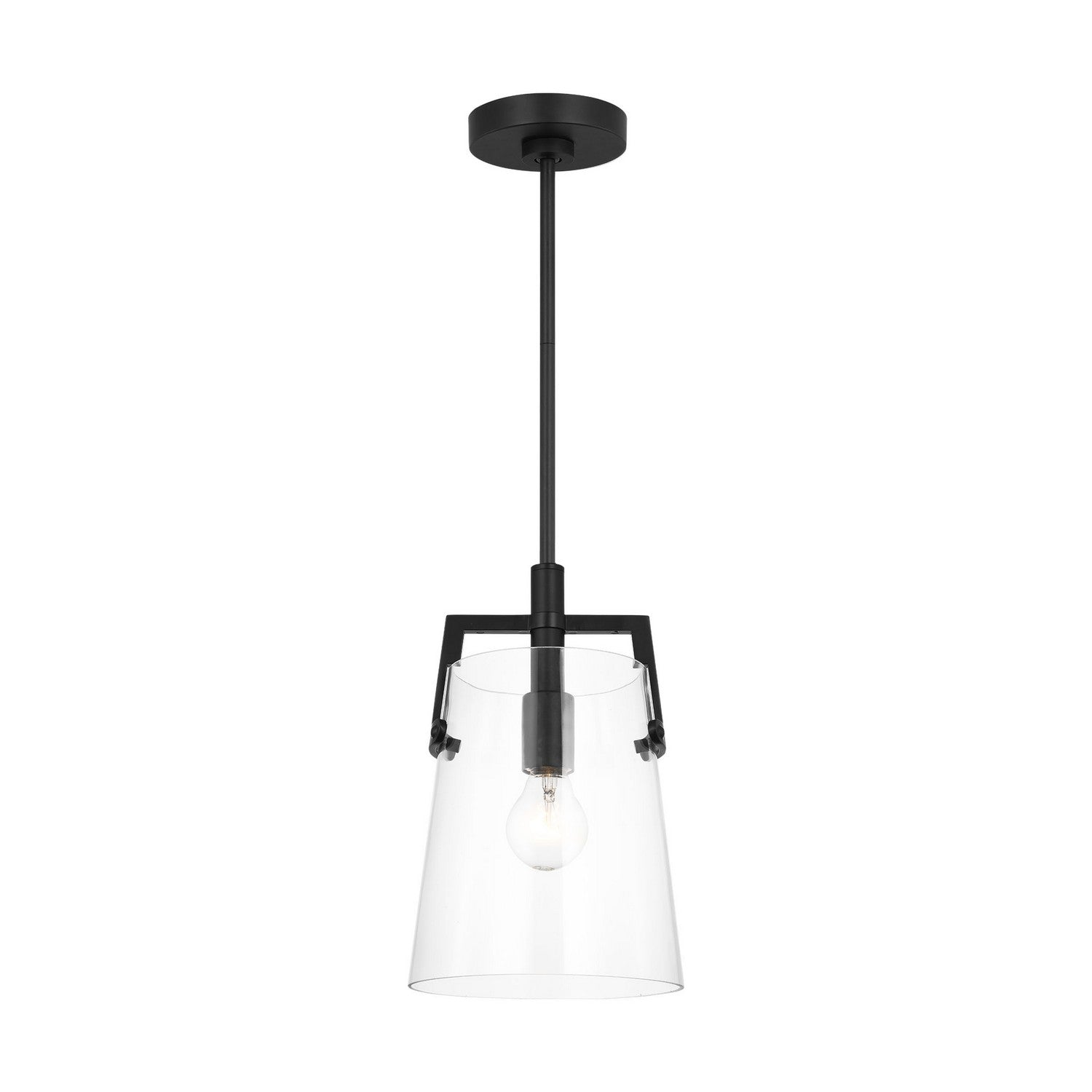 Visual Comfort Studio - DJP1261MBK - One Light Pendant - Crofton - Midnight Black