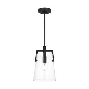 Visual Comfort Studio - DJP1261MBK - One Light Pendant - Crofton - Midnight Black