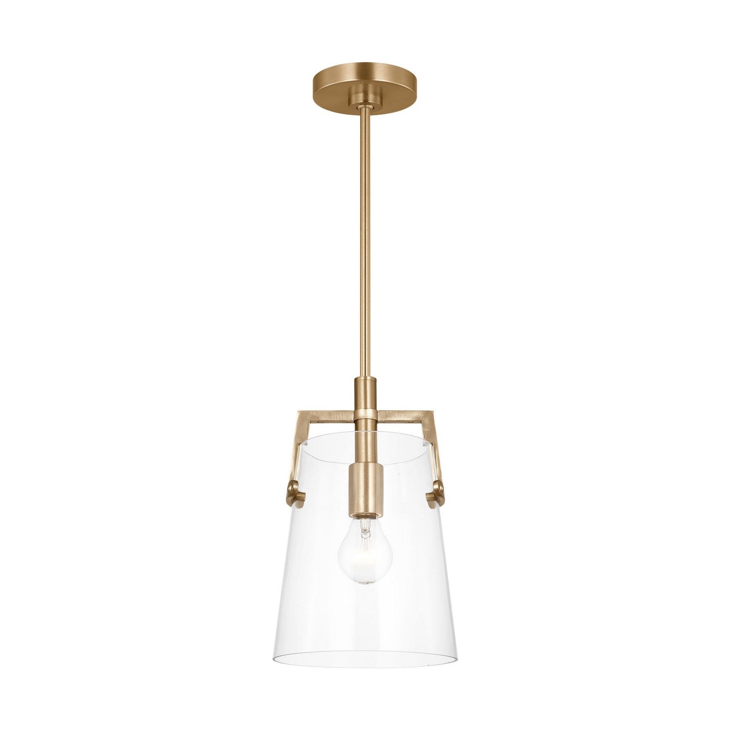 Visual Comfort Studio - DJP1261SB - One Light Pendant - Crofton - Satin Brass