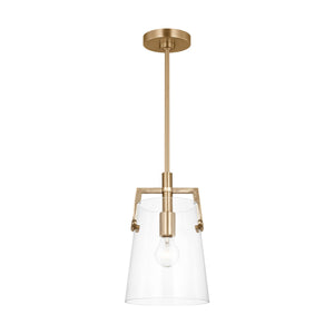Visual Comfort Studio - DJP1261SB - One Light Pendant - Crofton - Satin Brass
