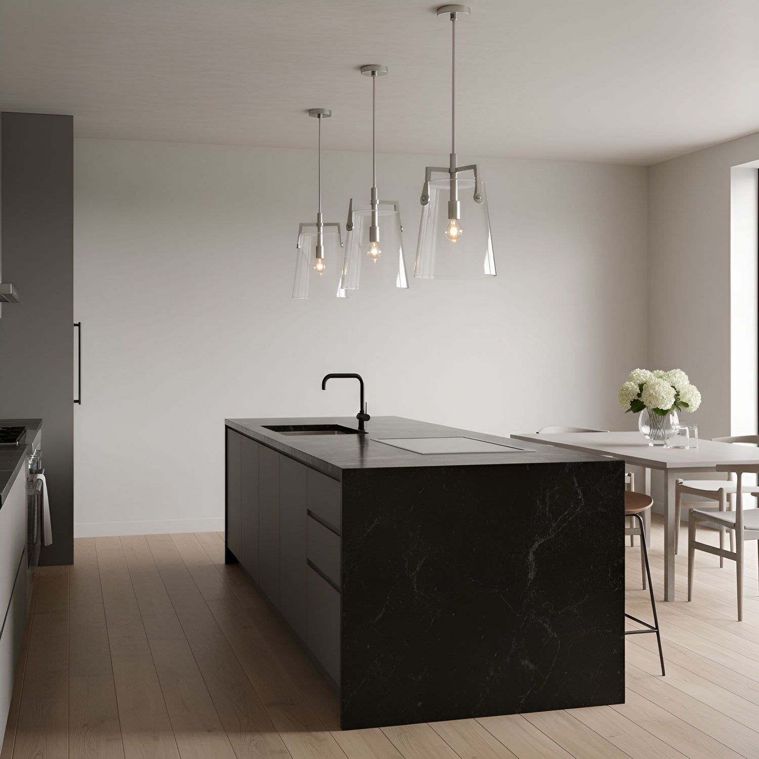 Visual Comfort Studio - DJP1271BS - One Light Pendant - Crofton - Brushed Nickel