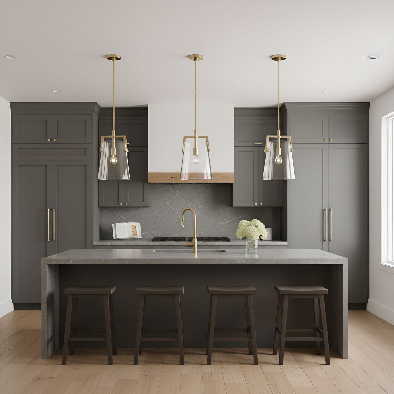Visual Comfort Studio - DJP1271SB - One Light Pendant - Crofton - Satin Brass