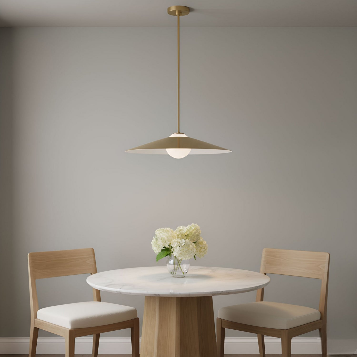 Visual Comfort Studio - DJP1281SB - One Light Pendant - Astra - Satin Brass