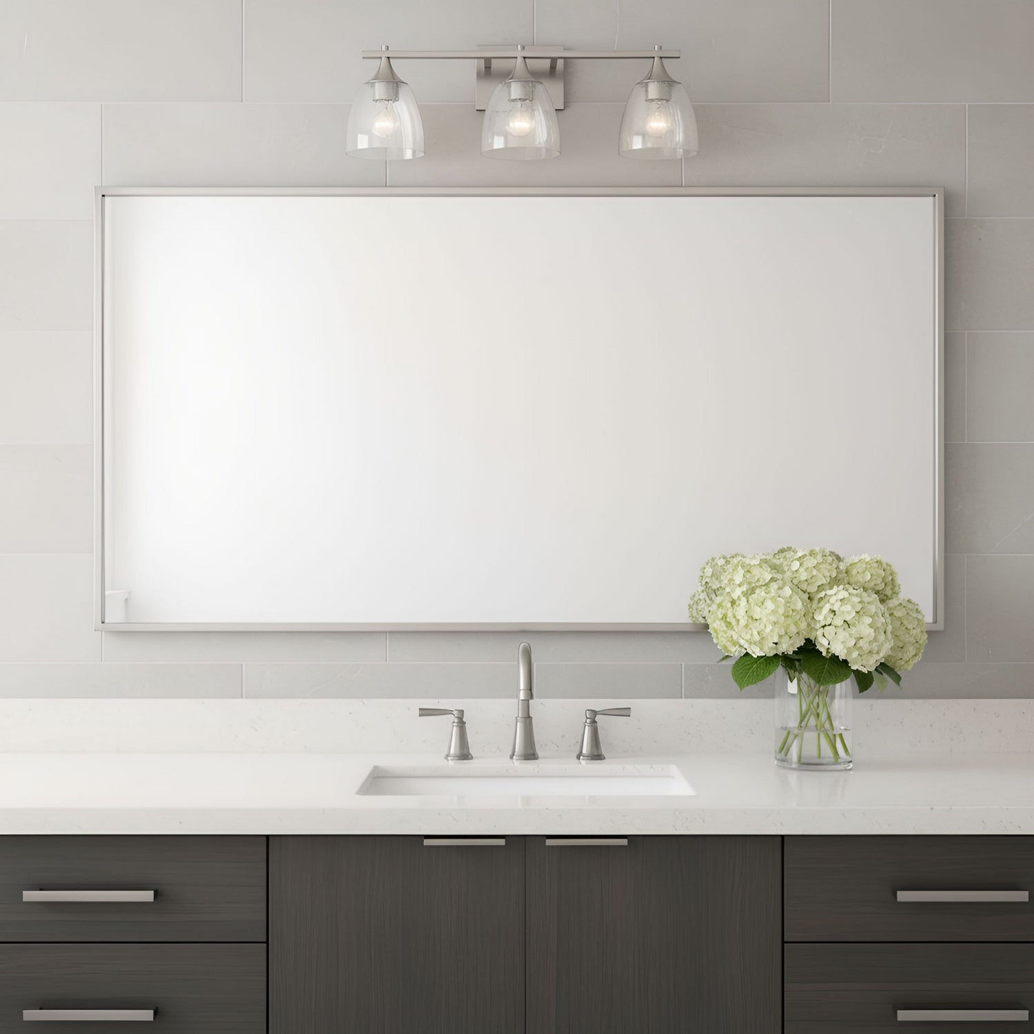 Visual Comfort Studio - DJV1023BSCKG - Three Light Vanity - Toffino - Brushed Nickel