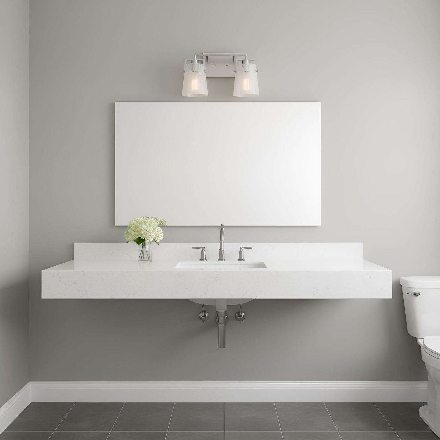Visual Comfort Studio - DJV1032BSCKG - Two Light Vanity - Crofton - Brushed Nickel