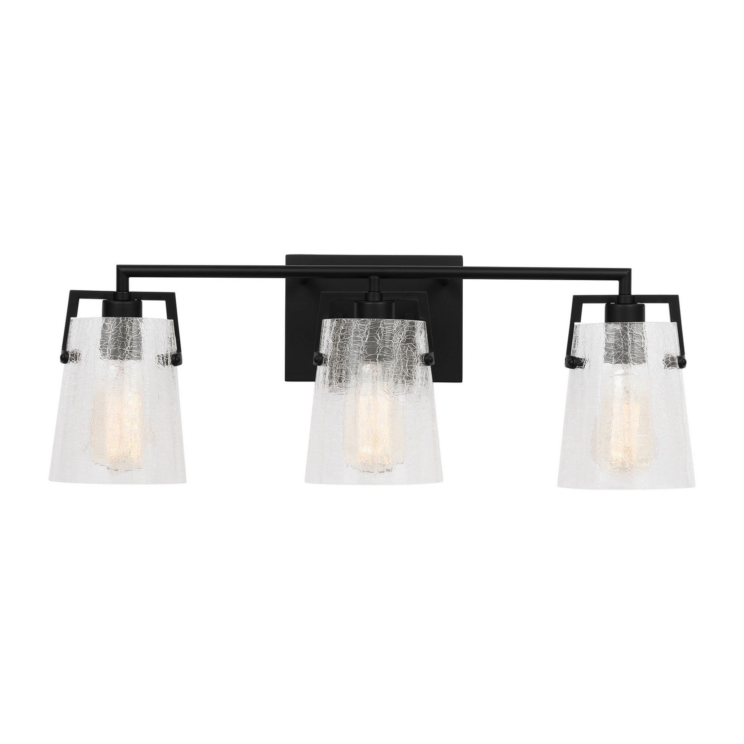 Visual Comfort Studio - DJV1033MBKCKG - Three Light Vanity - Crofton - Midnight Black