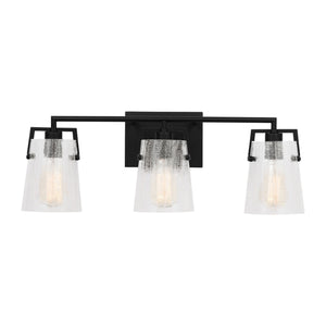 Visual Comfort Studio - DJV1033MBKCKG - Three Light Vanity - Crofton - Midnight Black