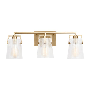 Visual Comfort Studio - DJV1033SBCKG - Three Light Vanity - Crofton - Satin Brass