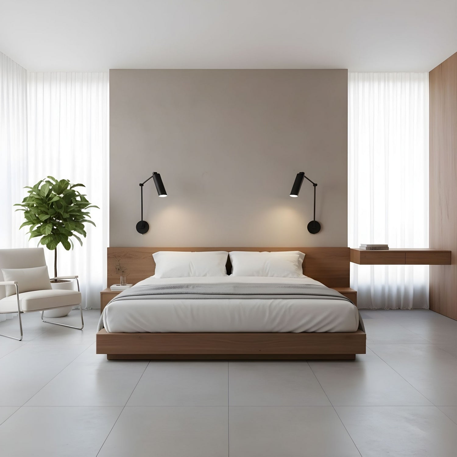 Visual Comfort Studio - DJW1131MBK - One Light Wall Sconce - Frasar - Midnight Black