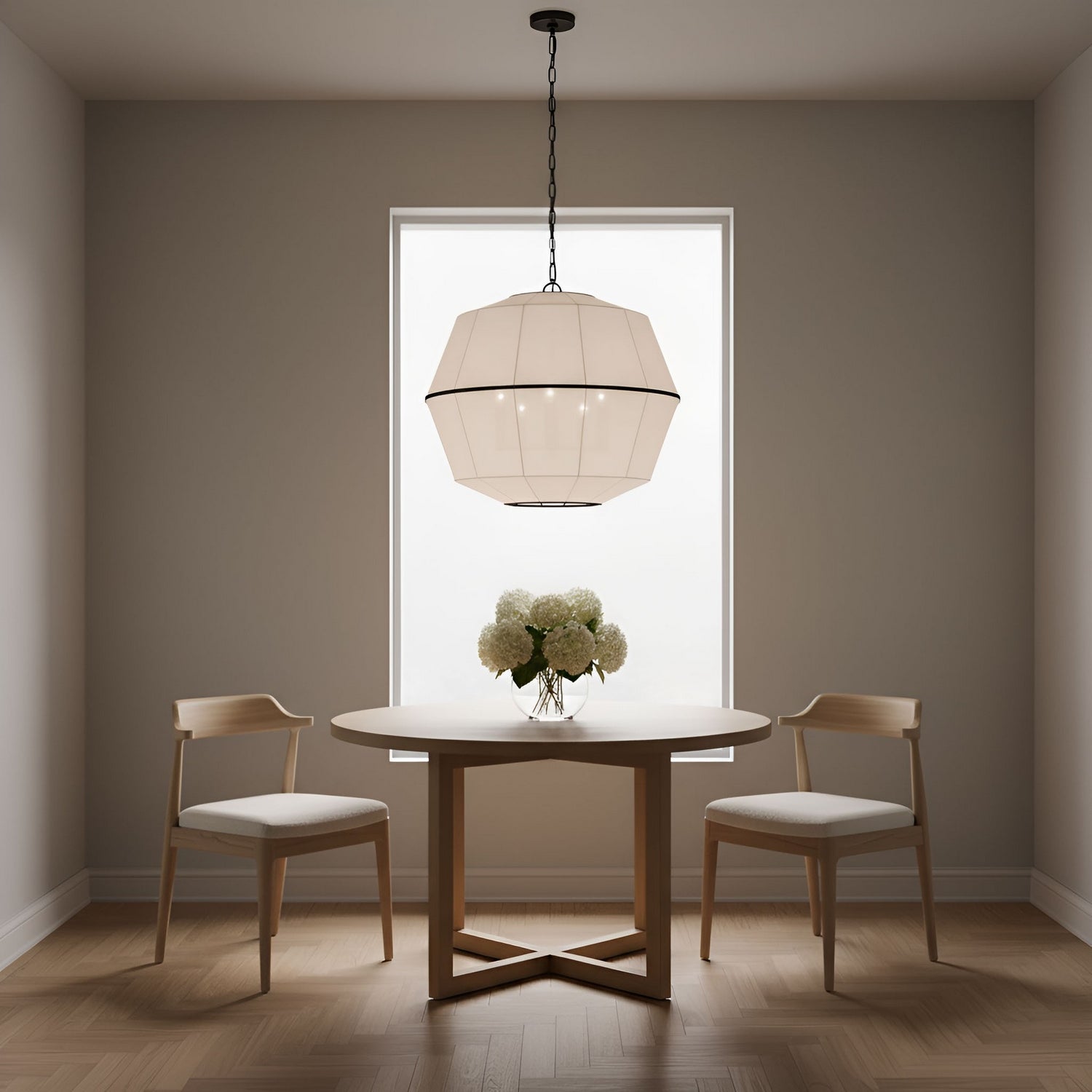 Visual Comfort Studio - EP1475AI - Five Light Chandelier - Hikari - Aged Iron