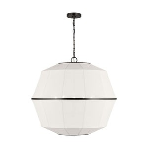 Visual Comfort Studio - EP1475AI - Five Light Chandelier - Hikari - Aged Iron
