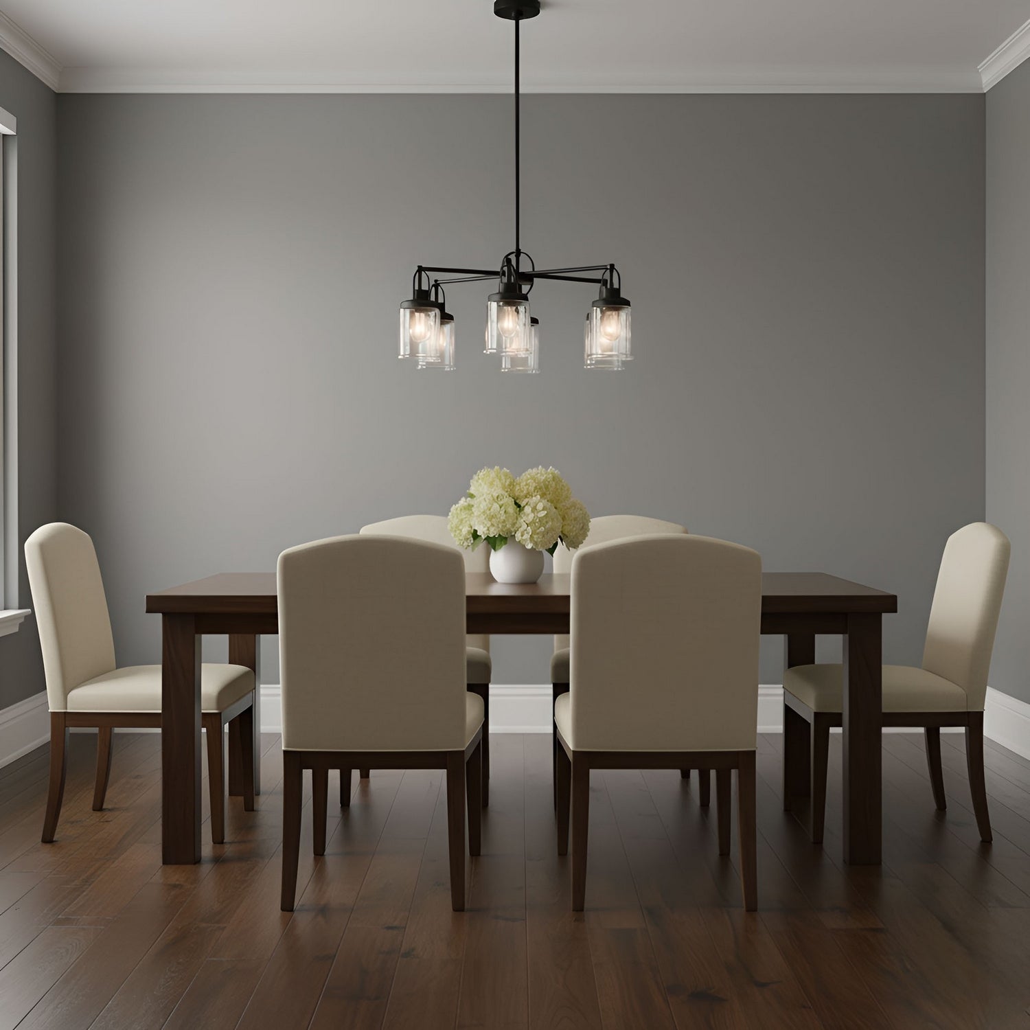 Visual Comfort Studio - GLC1175MBK - Five Light Chandelier - Anders - Midnight Black
