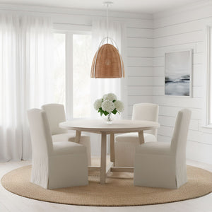 Visual Comfort Studio - GLP1071MWT-BRTN - One Light Pendant - Norman - Chalk Wicker