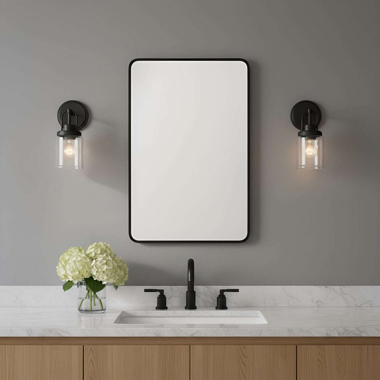 Visual Comfort Studio - GLV1071MBK - One Light Vanity - Anders - Midnight Black