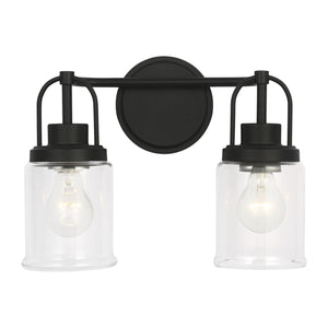 Visual Comfort Studio - GLV1072MBK - Two Light Vanity - Anders - Midnight Black