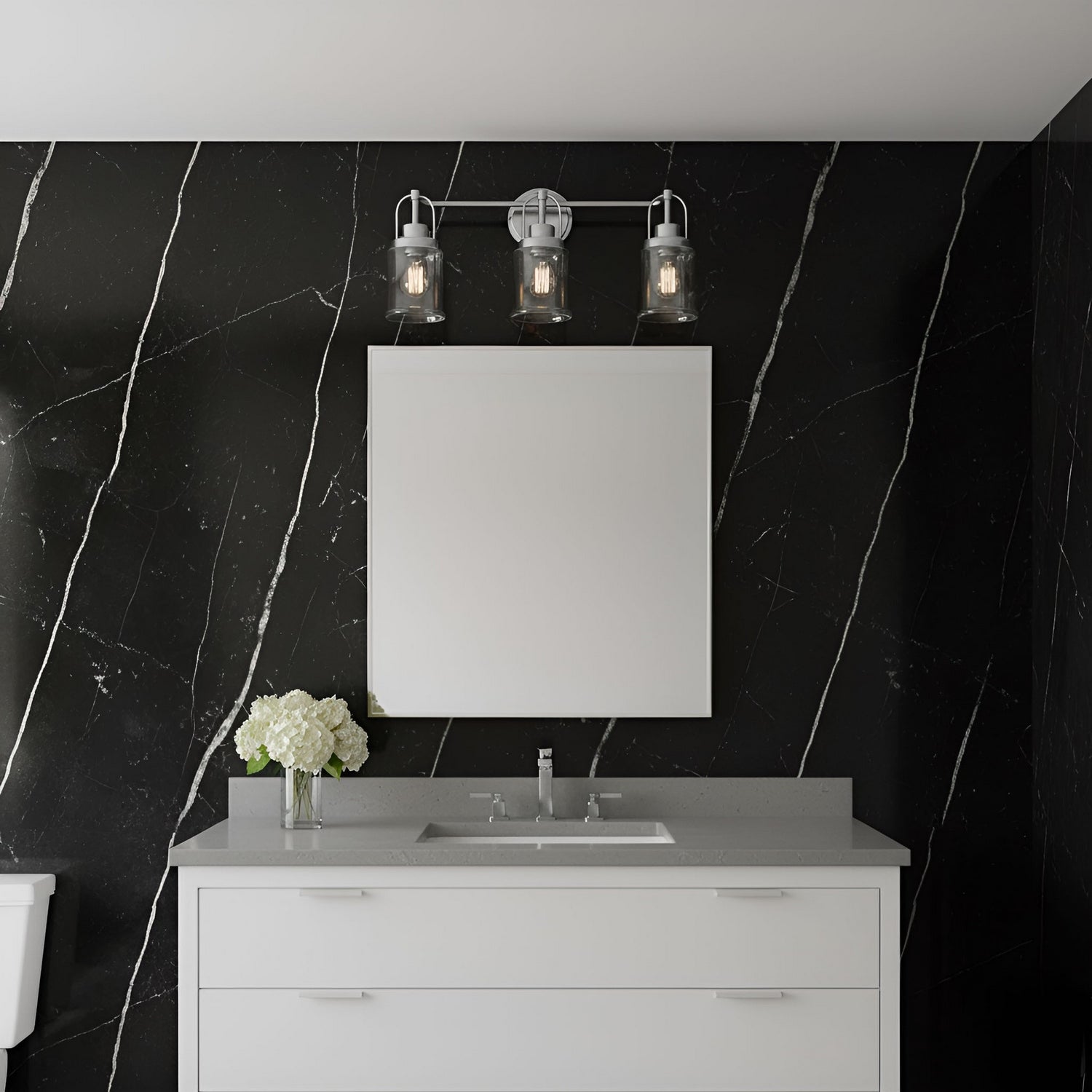 Visual Comfort Studio - GLV1073SB - Three Light Vanity - Anders - Satin Brass