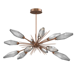 Hammerton Studio - PLB0050-0A-BB-CS-001-L1 - LED Lantern - Rock Crystal - Burnished Bronze