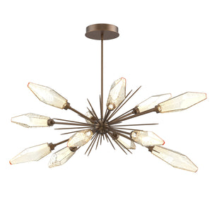Hammerton Studio - PLB0050-0A-FB-CA-001-L3 - LED Lantern - Rock Crystal - Flat Bronze