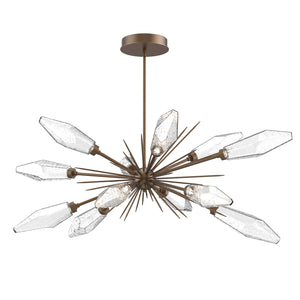 Hammerton Studio - PLB0050-0A-FB-CC-001-L3 - LED Lantern - Rock Crystal - Flat Bronze