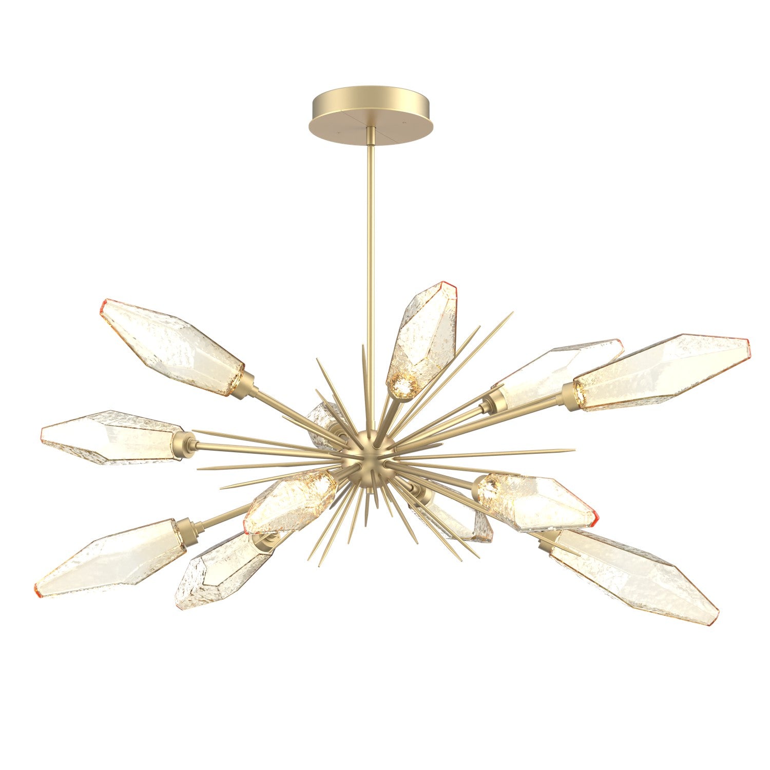 Hammerton Studio - PLB0050-0A-GB-CA-001-L1 - LED Starburst - Rock Crystal - Gilded Brass