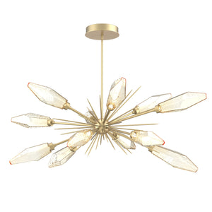Hammerton Studio - PLB0050-0A-GB-CA-001-L3 - LED Lantern - Rock Crystal - Gilded Brass