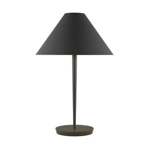 Visual Comfort Studio - KT1461MCB - One Light Table Lamp - Contra - Matte Charcoal Black