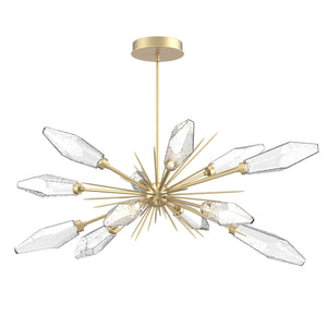 Hammerton Studio - PLB0050-0A-GB-CC-001-L3 - LED Lantern - Rock Crystal - Gilded Brass