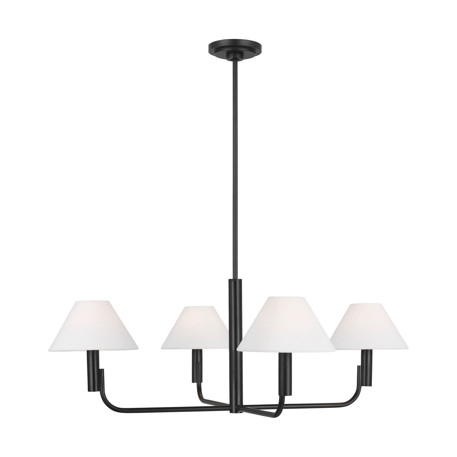 Visual Comfort Studio - SLC1014AI - Four Light Chandelier - Colfax - Aged Iron