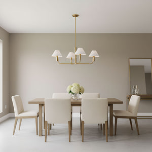 Visual Comfort Studio - SLC1014BBS - Four Light Chandelier - Colfax - Burnished Brass