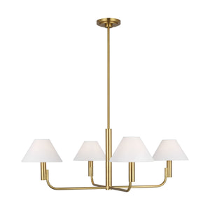 Visual Comfort Studio - SLC1014BBS - Four Light Chandelier - Colfax - Burnished Brass