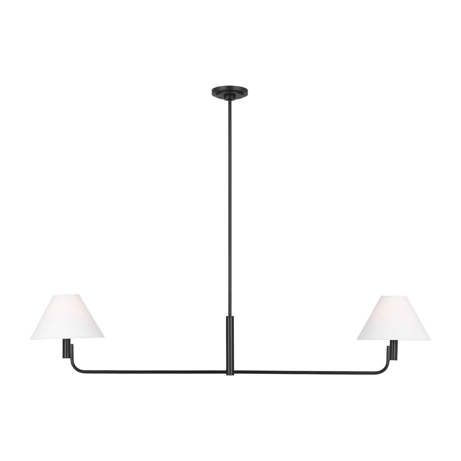 Visual Comfort Studio - SLC1022AI - Two Light Linear Chandelier - Colfax - Aged Iron