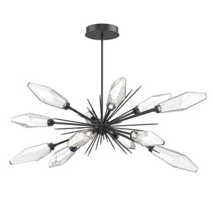 Hammerton Studio - PLB0050-0A-MB-CC-001-L1 - LED Starburst - Rock Crystal - Matte Black