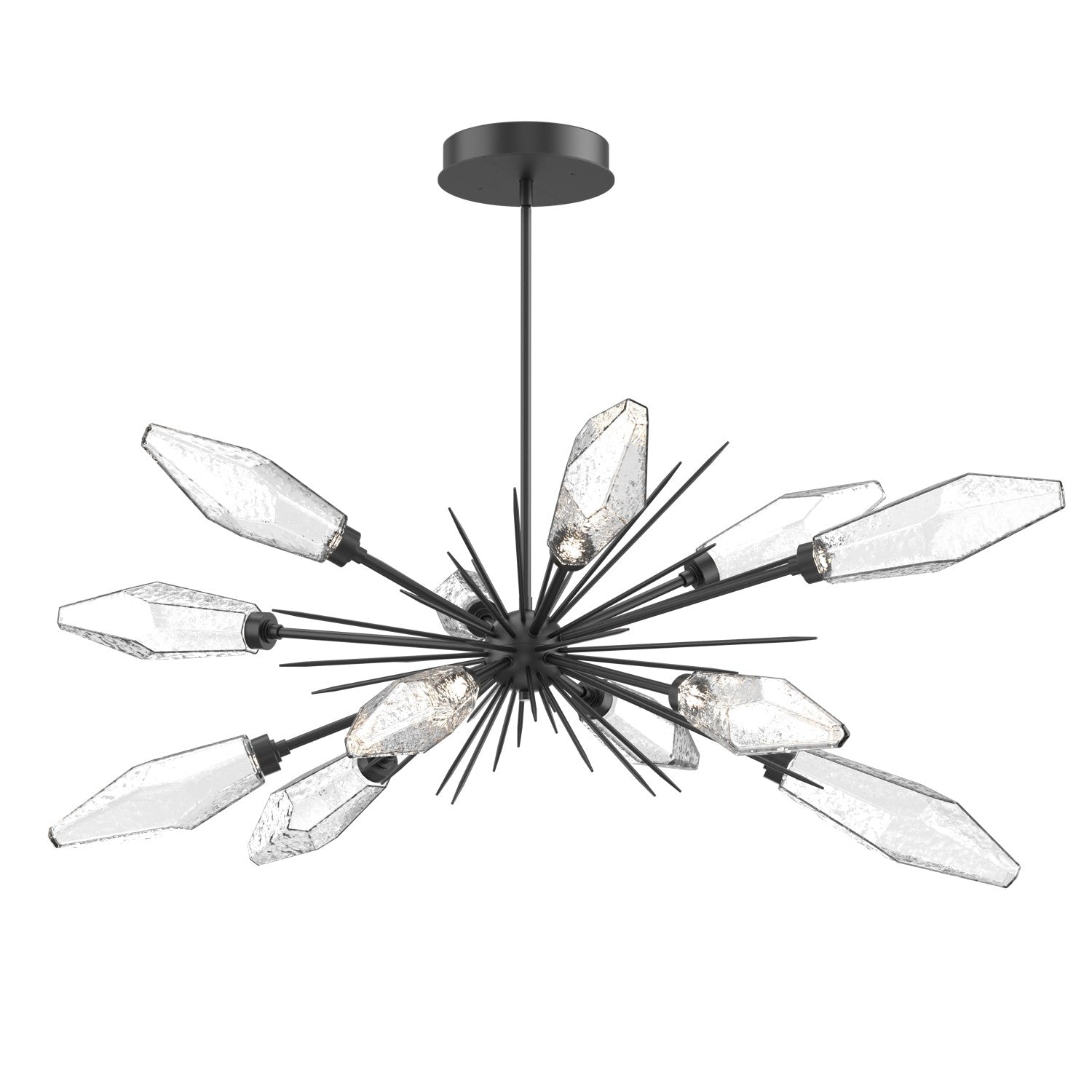 Hammerton Studio - PLB0050-0A-MB-CC-001-L3 - LED Lantern - Rock Crystal - Matte Black