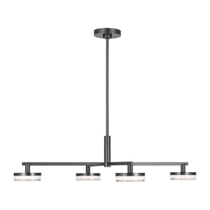 Visual Comfort Studio - SLC1074AI - LED Chandelier - Khan - Aged Iron