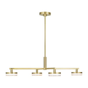 Visual Comfort Studio - SLC1074BBS - LED Chandelier - Khan - Burnished Brass