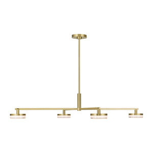 Visual Comfort Studio - SLC1084BBS - LED Chandelier - Khan - Burnished Brass