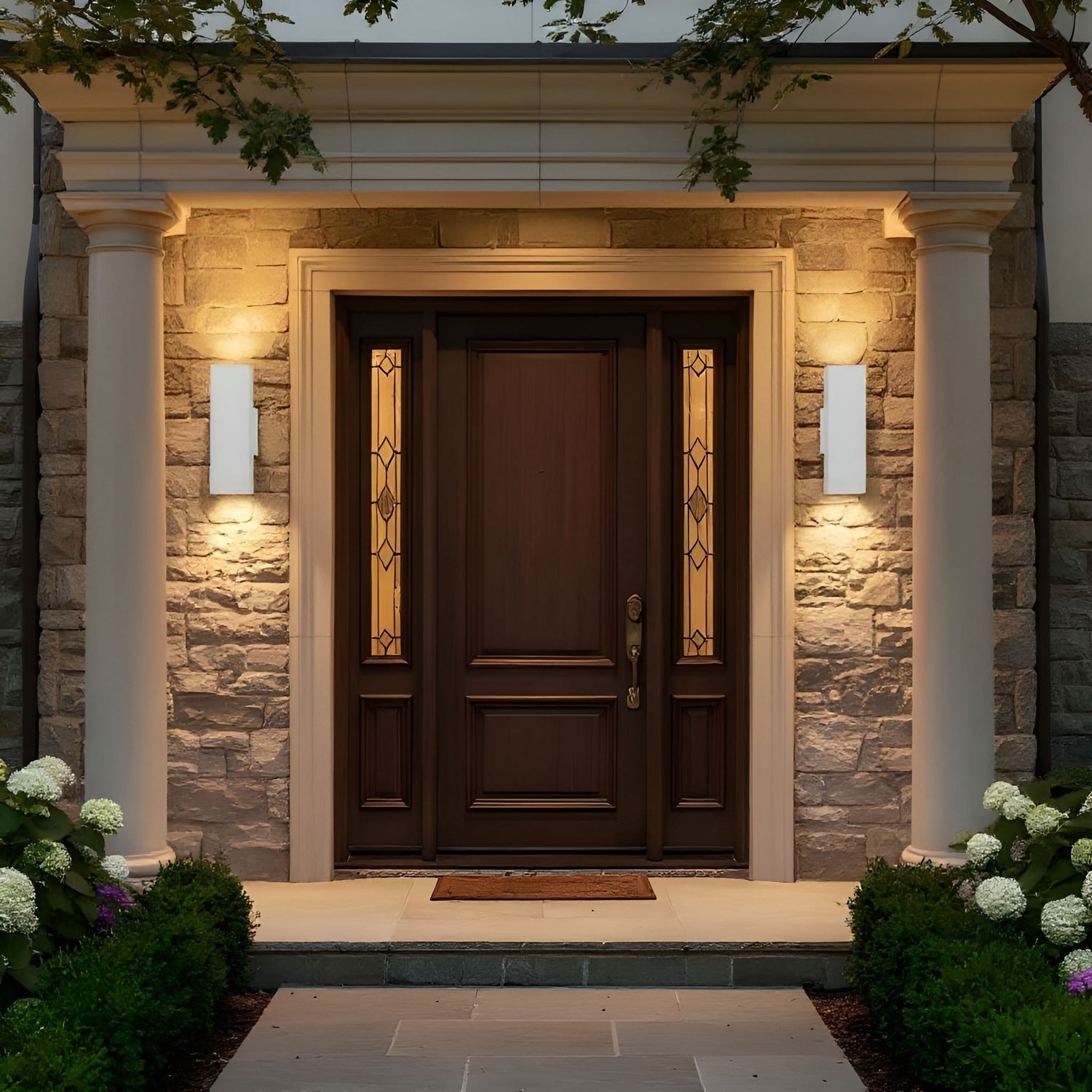 Visual Comfort Studio - SLO1132OTW - Two Light Wall Lantern - Pohl - Outdoor Textured White