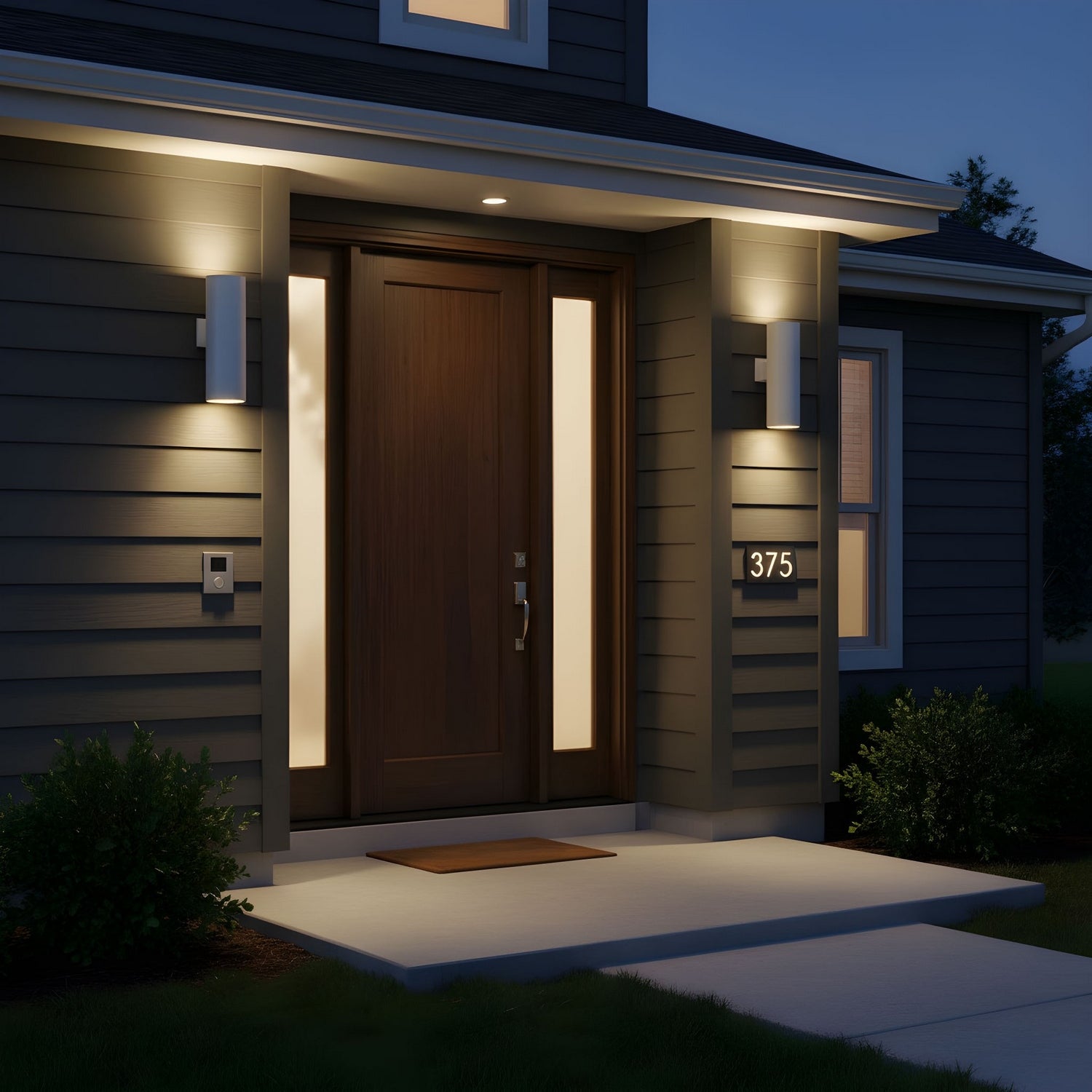 Visual Comfort Studio - SLO1172OTW - Two Light Wall Lantern - Outdoor Cylinders - Outdoor Textured White