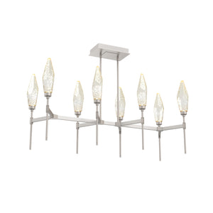 Hammerton Studio - PLB0050-48-BS-CA-001-L1 - LED Linear Suspension - Rock Crystal - Beige Silver