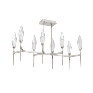 Hammerton Studio - PLB0050-48-BS-CC-001-L3 - LED Linear Suspension - Rock Crystal - Beige Silver